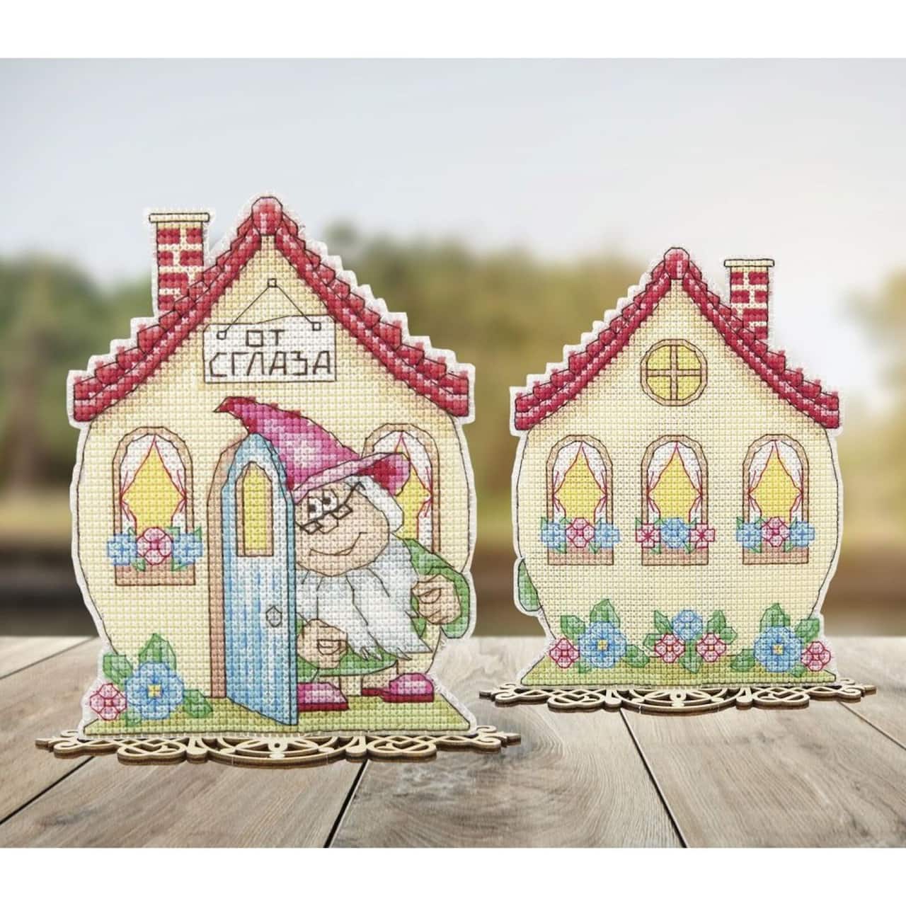 Crystal Art Plastic Canvas Counted Cross Stitch Kit Amulets Brownie